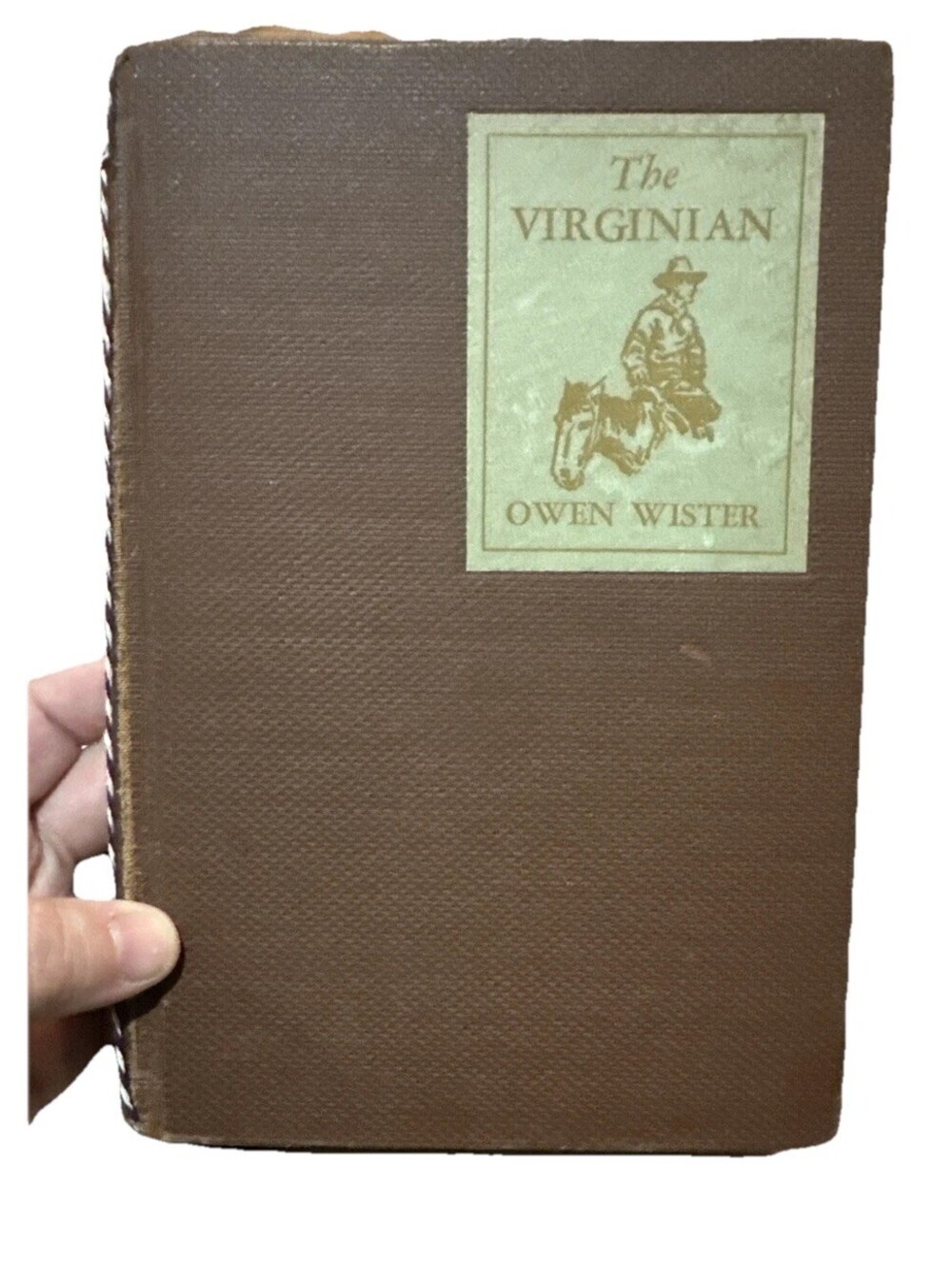 VTG book the virginian owen wister Hardcover 1929